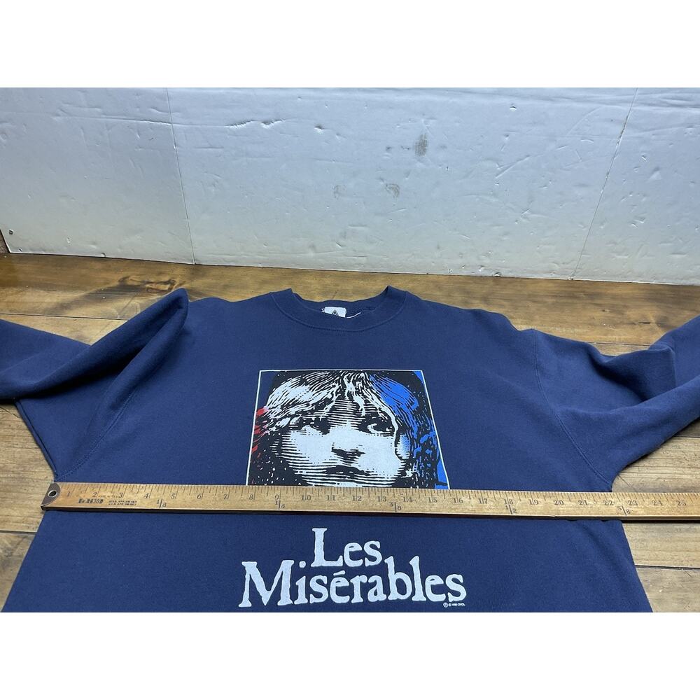 Vintage 1986 Les Misérables Broadway Musical Crewneck Sweatshirt USA Size XL - Picture 7 of 8